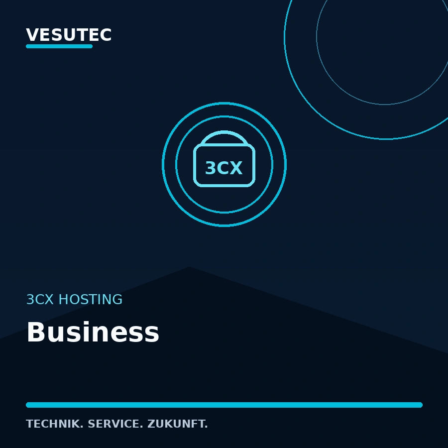3CX Hosting Business von VESUTEC mit Alles aus Starter und Erweiterte Serverressourcen
