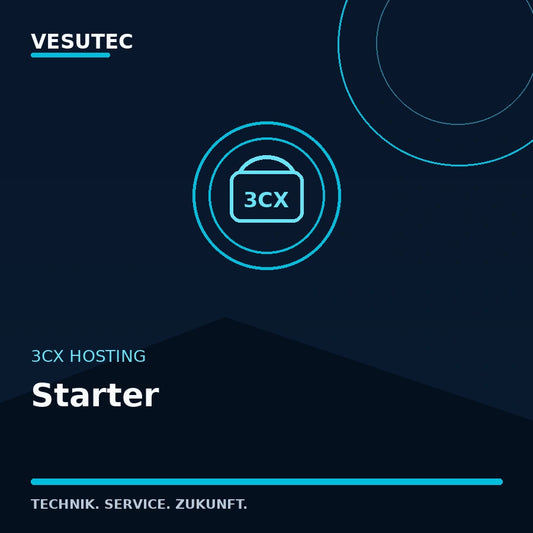 3CX Hosting Starter von VESUTEC mit Managed 3CX Hosting und 1 3CX-Instanz