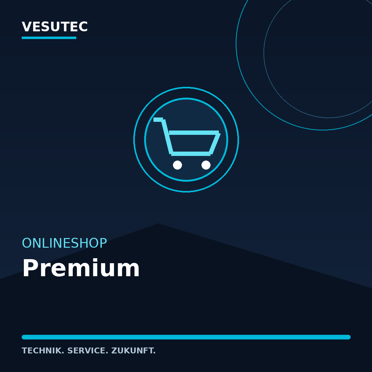 Onlineshop Premium – VESUTEC Dienstleistung
