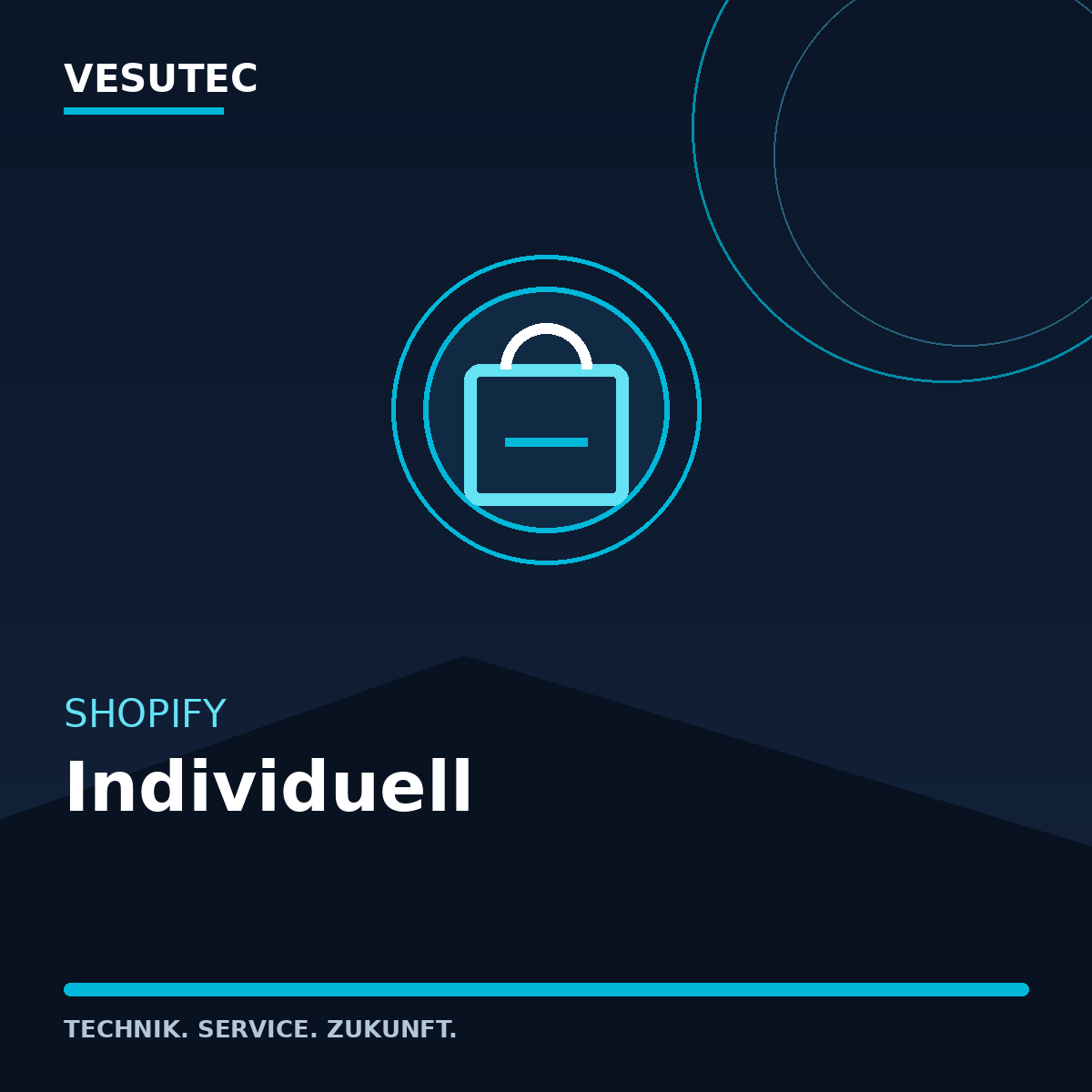Shopify Individuell – VESUTEC Dienstleistung

