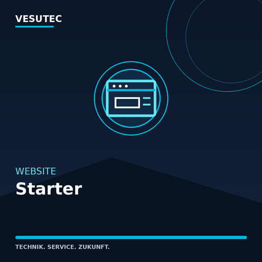 Website Starter – VESUTEC Dienstleistung
